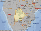 Landkarte Botswana