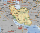 Landkarte Iran