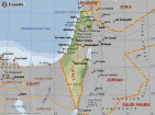 Landkarte Israel